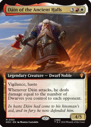 Dain of the Ancient Halls (Extended Art) (HOC-104) - The Hobbit: Eternal-Legal Foil、Wizards of the Coast、kayou