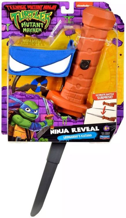 Teenage Mutant Ninja Turtles Mutant Mayhem Ninja Reveal Leonardo's Katana Damaged Package、ToyWiz、kayou