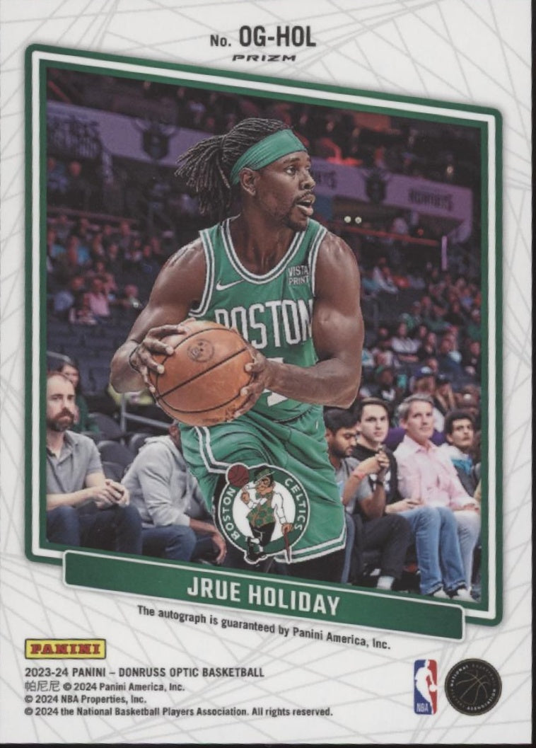 Jrue Holiday 2023-24 Panini Donruss Optic Opti-Graphs Red Mojo Prizm Auto、Collector Store LLC、kayou