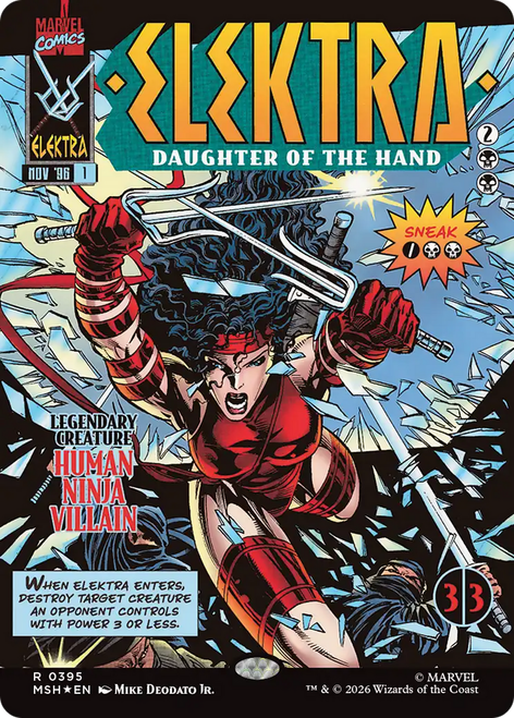Elektra, Daughter of the Hand (Classic Comic Foil) | Marvel Super Heroes、Magic: The Gathering、kayou