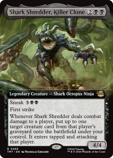 Shark Shredder, Killer Clone (Extended Art Foil) | Teenage Mutant Ninja Turtles、Magic: The Gathering、kayou