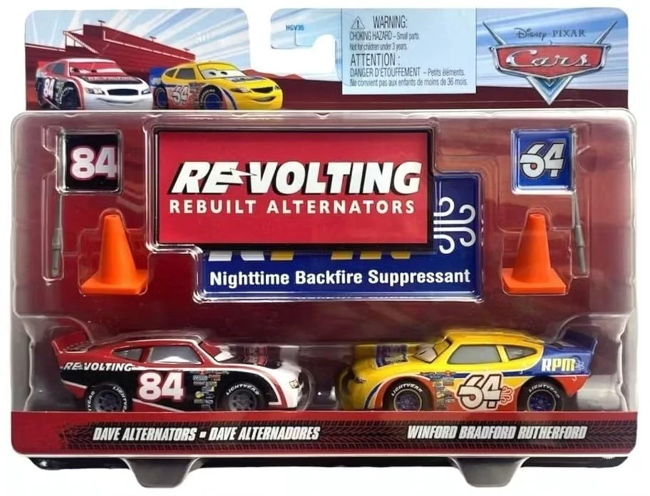 Disney / Pixar Cars Metal Dave Alternators & Winford Bradford Rutherford Diecast Car 2-Pack、ToyWiz、kayou