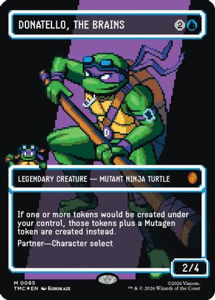 Donatello, the Brains (0085) (Borderless) (Surge Foil) (TMC-085) - Commander: Teenage Mutant Ninja Turtles Foil、Wizards of the Coast、kayou