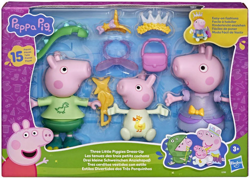 Peppa Pig Three Little Piggies Dress-Up Figure 3-Pack、ToyWiz、kayou