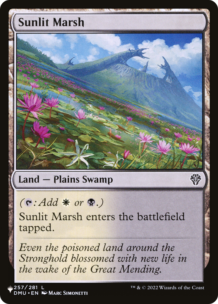 Sunlit Marsh (LIST-257/281) - The List、Wizards of the Coast、kayou