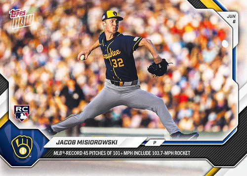 MLB Milwaukee Brewers 2026 NOW Baseball Jacob Misiorowski #297 Rookie、ToyWiz、kayou