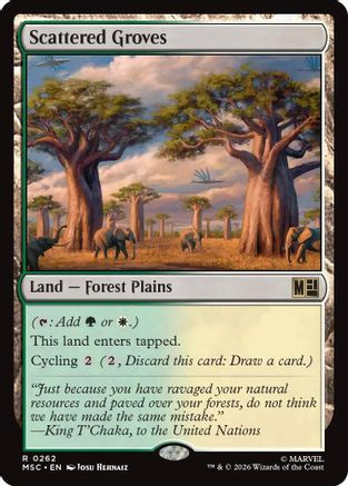 Scattered Groves (Surge Foil) (MSC-262) - Commander: Marvel Super Heroes Foil、Wizards of the Coast、kayou