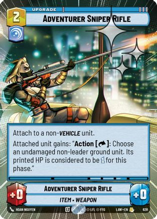 Adventurer's Sniper Rifle (Hyperspace Foil) (628) - A Lawless Time Foil、Fantasy Flight Games、kayou
