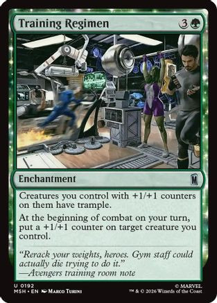 Training Regimen (MSH-192) - Marvel Super Heroes Foil、Wizards of the Coast、kayou