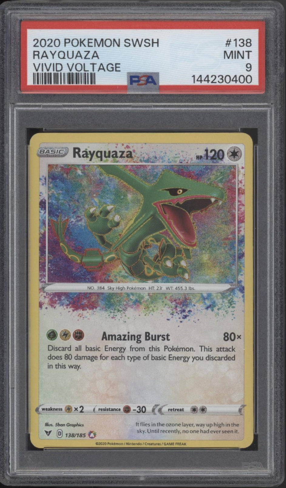 Rayquaza Pokemon Vivid Voltage #138 PSA 9、Collector Store LLC Gaming、kayou