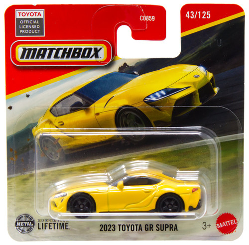 Matchbox 2023 Toyota GR Supra Diecast Car Yellow、ToyWiz、kayou