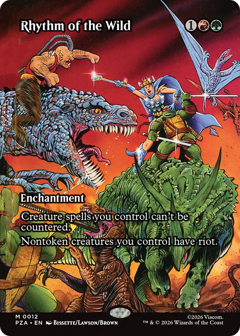 Rhythm of the Wild (Borderless Source Material Foil) | Teenage Mutant Ninja Turtles Source Material、Magic: The Gathering、kayou