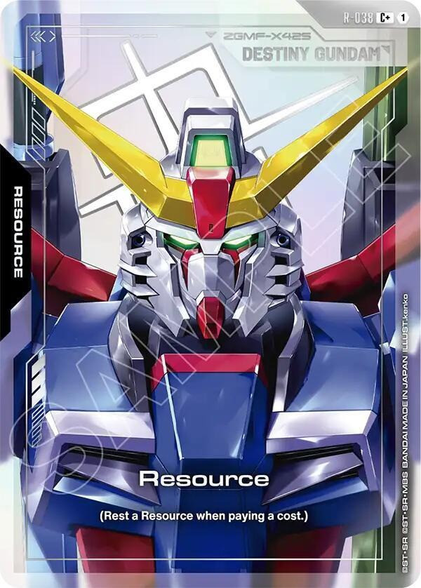 Gundam Trading Card Game Phantom Aria Common+ Resource R-038、ToyWiz、kayou
