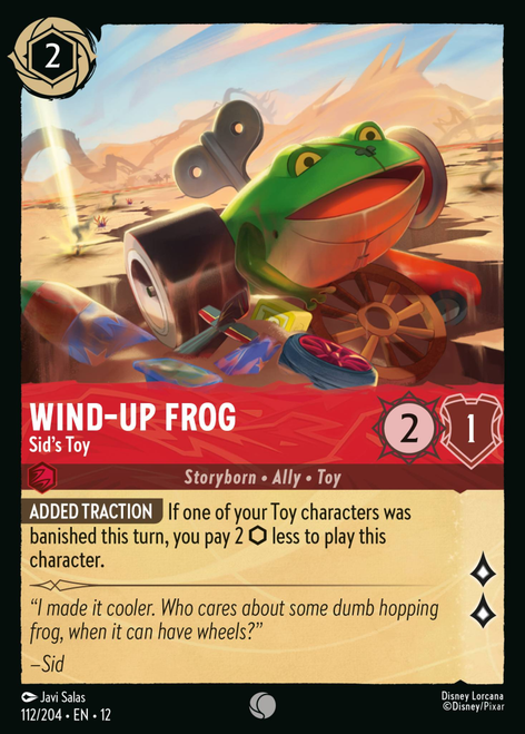 Wind‐Up Frog - Sid's Toy (Foil) | Wilds Unknown、Disney Lorcana、kayou