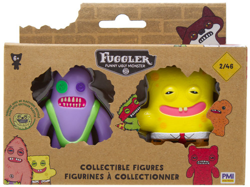 Fuggler Series 2 Sasquoosh & Spongebob 2.5-Inch Mini Figure 2-Pack、ToyWiz、kayou