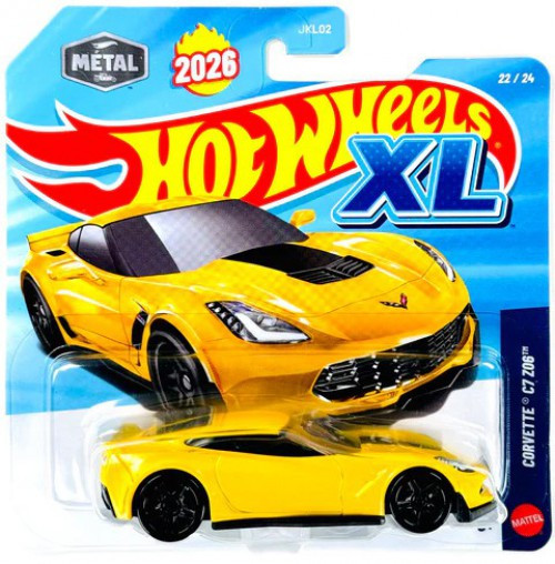 Hot Wheels XL Corvette C7 Z06 Die Cast Car、ToyWiz、kayou