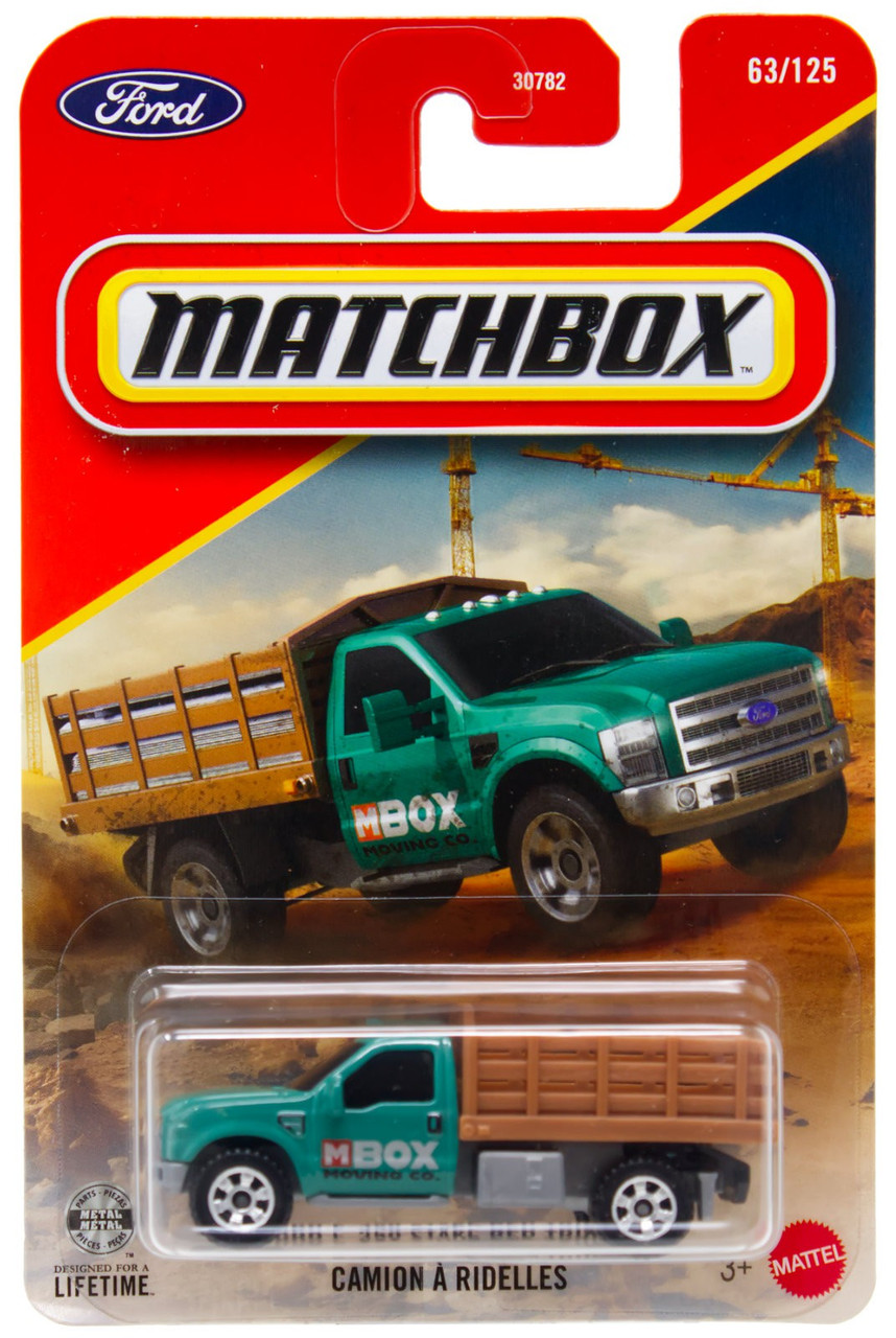 Matchbox Ford F-350 Stake Bed Truck Diecast Car、ToyWiz、kayou