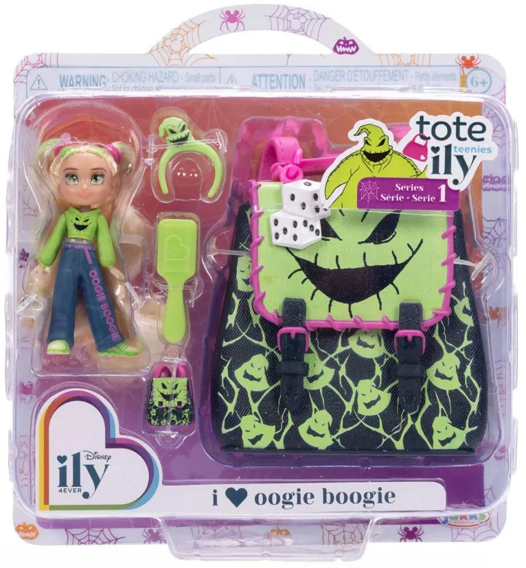 Disney ily 4EVER Tote Ily Teenies Halloween Series 1 I Love Oogie Boogie 2.25-Inch Mini Doll、ToyWiz、kayou
