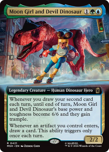Moon Girl and Devil Dinosaur (Extended Art Foil) | Marvel Super Heroes、Magic: The Gathering、kayou