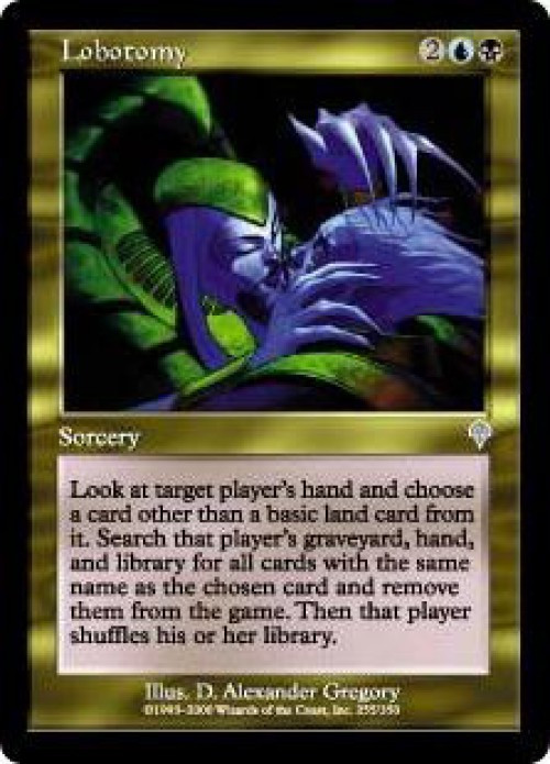 MtG Invasion Uncommon Lobotomy #255、ToyWiz、kayou