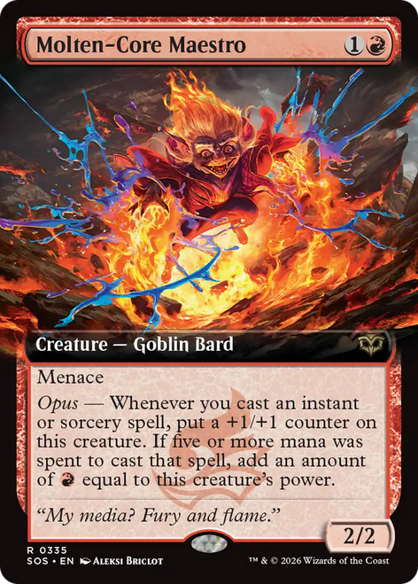 Molten-Core Maestro (Extended Art) | Secrets of Strixhaven、Magic: The Gathering、kayou