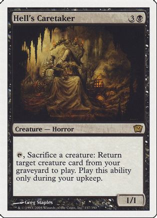 Hell's Caretaker (9ED-137) - 9th Edition Foil、Wizards of the Coast、kayou