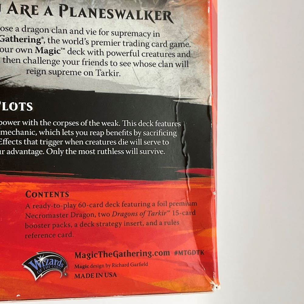 Magic the Gathering: Dragon of Tarkir Intro Pack - Cruel Plots #1 *See Pictures for Condition*、Magic the Gathering、kayou