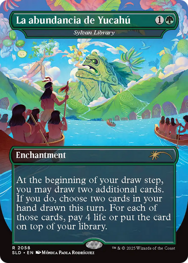Sylvan Library La abundancia de Yucahu (Secret Lair - Nuestra Magia) | Secret Lair Drops、Magic: The Gathering、kayou