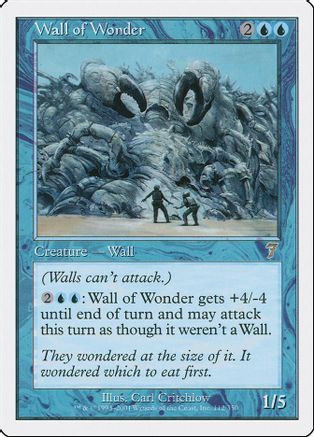Wall of Wonder (7ED-112) - 7th Edition、Wizards of the Coast、kayou