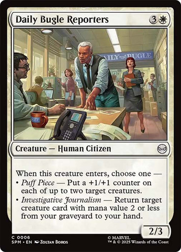 Daily Bugle Reporters (SPM-006)、Magic: The Gathering、kayou
