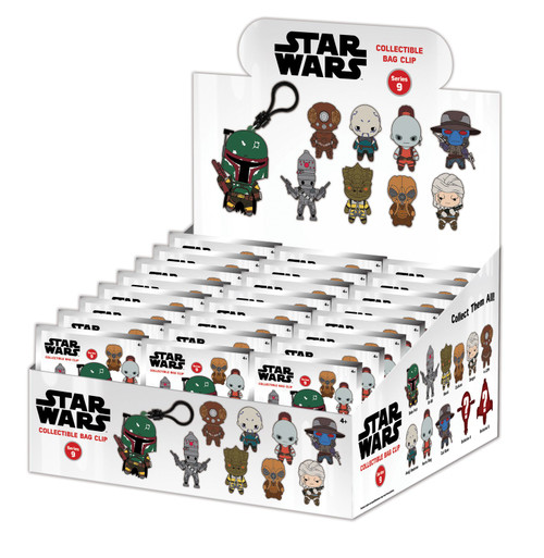 Star Wars 3D Figural Foam Bag Clip Bounty Hunters Series 1 Mystery Box 24 Packs (Pre-Order ships March)、ToyWiz、kayou