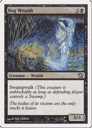 Bog Wraith (9ED-117) - 9th Edition、Wizards of the Coast、kayou