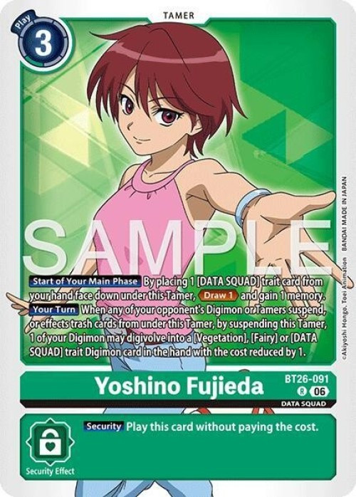 Digimon Trading Card Game Timeless Bonds Rare Yoshino Fujieda BT26-091、ToyWiz、kayou