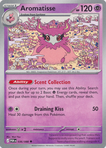 ME Perfect Order 036/088 Aromatisse、Pokemon、kayou