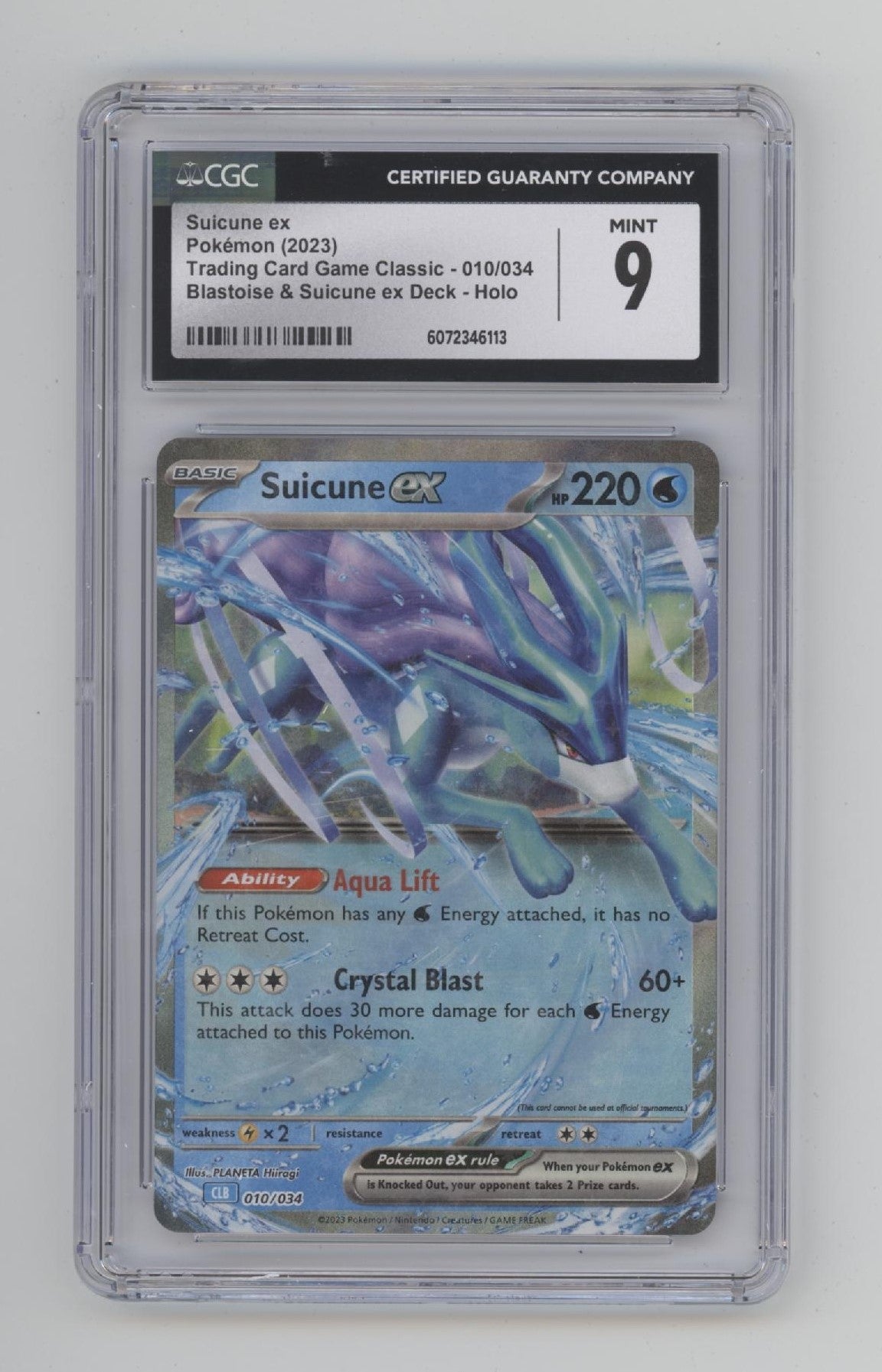 Suicune ex Pokemon Blastoise & Suicune ex Deck Holo #010 CGC 9 #1、Collector Store LLC Gaming、kayou