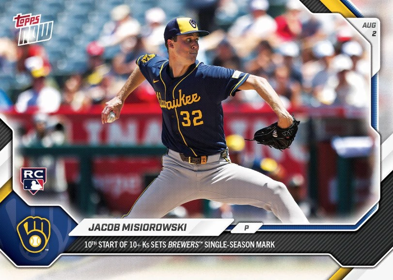 MLB Milwaukee Brewers 2026 NOW Baseball Jacob Misiorowski #513 Rookie、ToyWiz、kayou