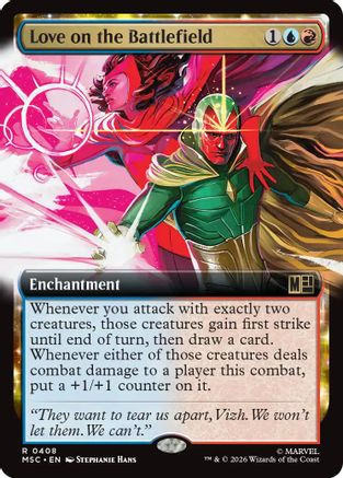 Love on the Battlefield (Extended Art) (MSC-408) - Commander: Marvel Super Heroes、Wizards of the Coast、kayou