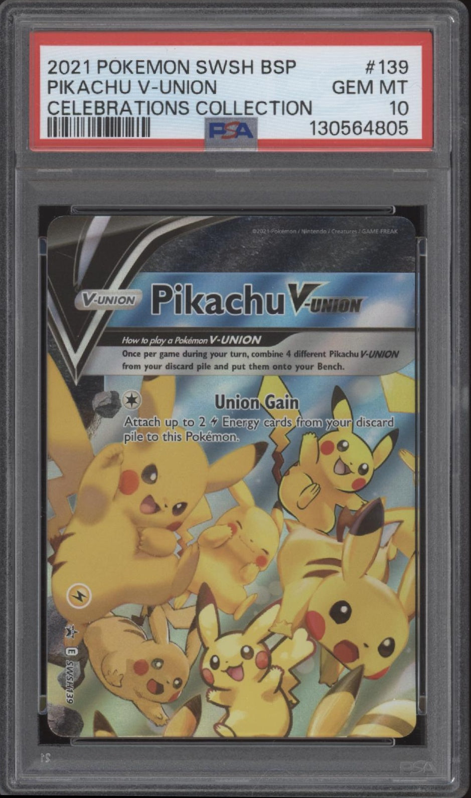 Pikachu V-Union Pokemon Celebrations Collection #139 PSA 10、Collector Store LLC Gaming、kayou