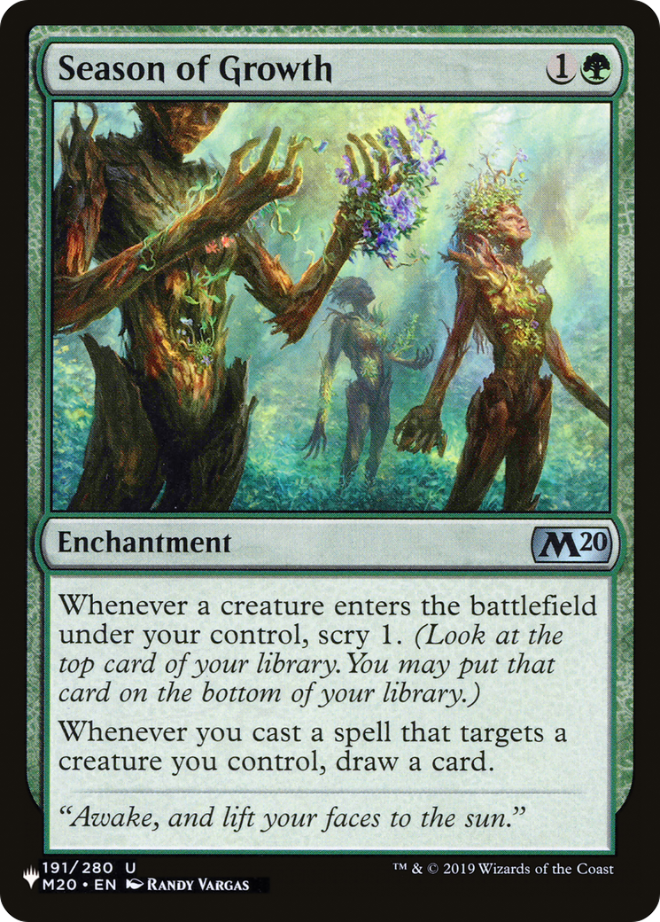 Season of Growth (LIST-191/280) - The List、Wizards of the Coast、kayou