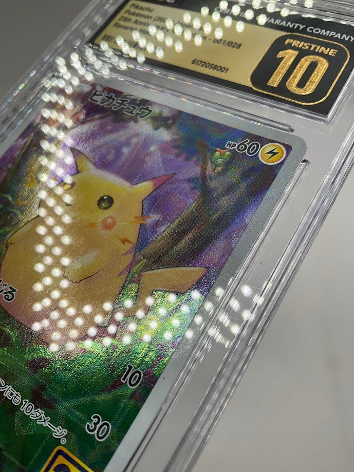 Pikachu Pokemon 25th Annniversary Collection Reverse Holo JP CGC 10 Pristine、Collector Store LLC Gaming、kayou