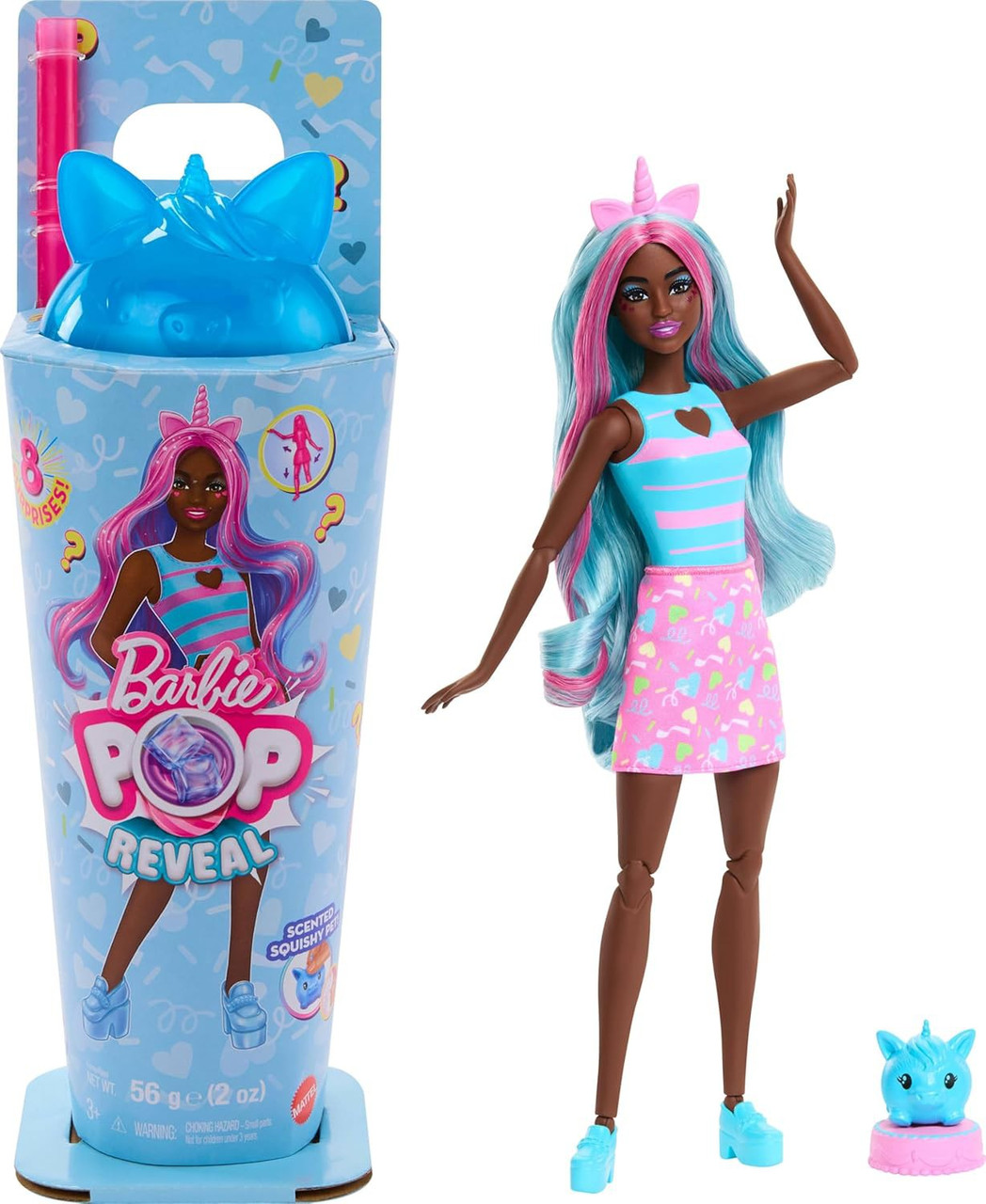 Barbie POP Reveal Shakes Series Unicorn Doll Damaged Package、ToyWiz、kayou