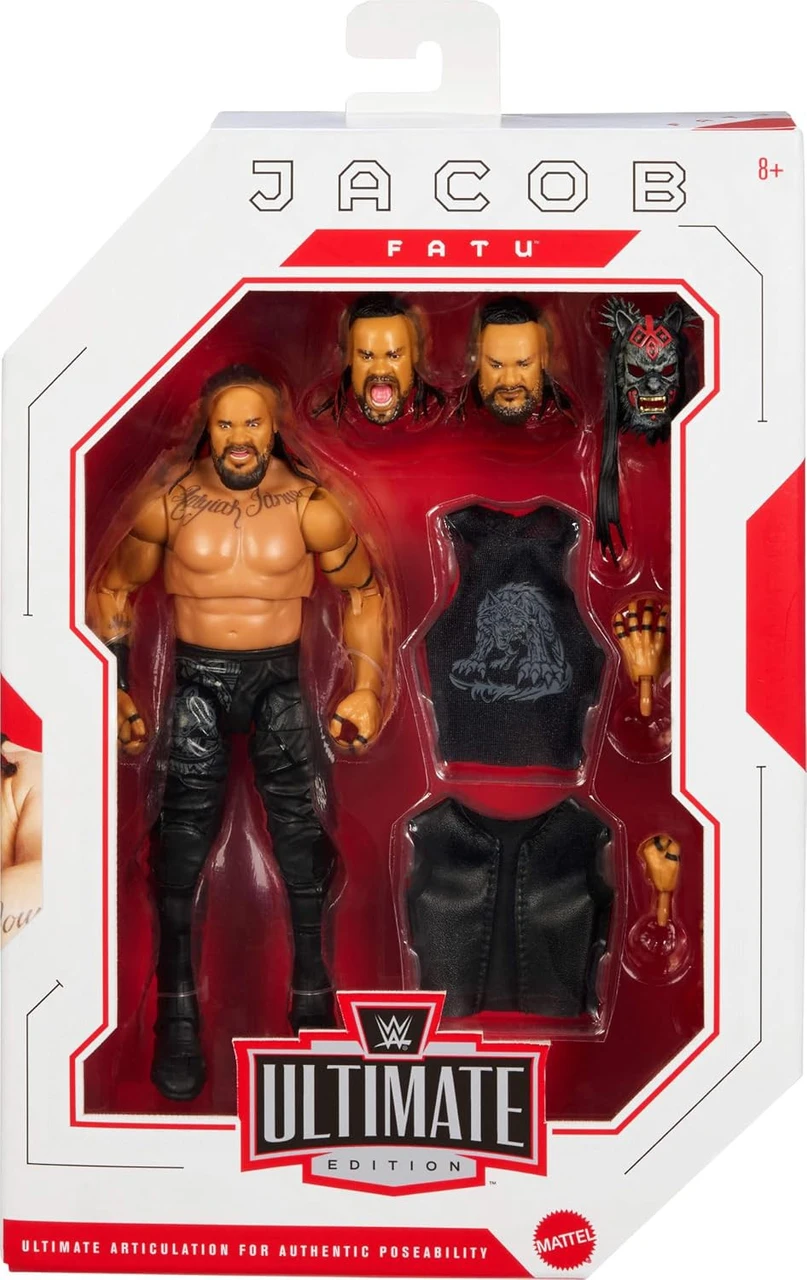 WWE Wrestling Ultimate Edition Jacob Fatu Action Figure、ToyWiz、kayou