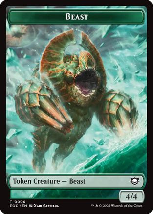 Beast (0006) // Lander (0008) Double-Sided Token (EOC-6 // 8) - Commander: Edge of Eternities、Wizards of the Coast、kayou