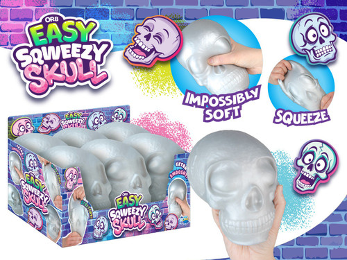 Easy Sqweezy Skull Squishy Squeeze Toy (Pre-Order ships September)、ToyWiz、kayou