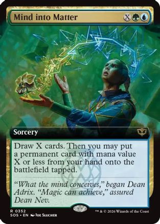 Mind into Matter (Extended Art) (SOS-352) - Secrets of Strixhaven Foil、Wizards of the Coast、kayou