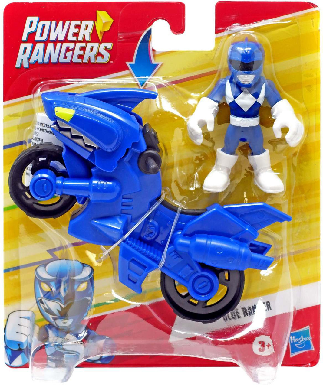 Power Rangers Playskool Heroes Blue Ranger & Cycle Figure & Vehicle Damaged Package、ToyWiz、kayou