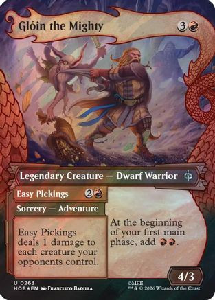 Gloin the Mighty (Showcase) (Surge Foil) (HOB-263) - The Hobbit Foil、Wizards of the Coast、kayou