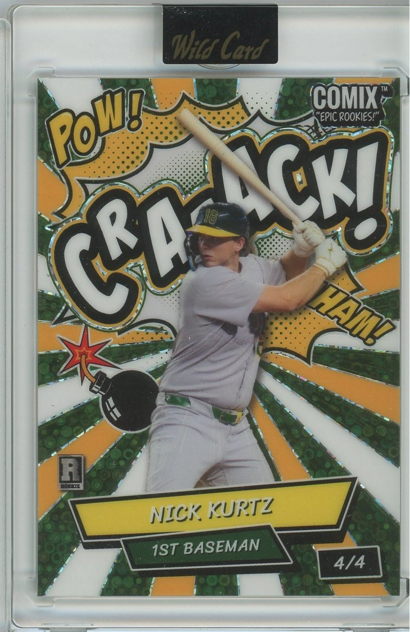 MLB 2025 Wild Card Comix Epic Rookies! 4/4 Craack! Nick Kurtz Rookie、ToyWiz、kayou