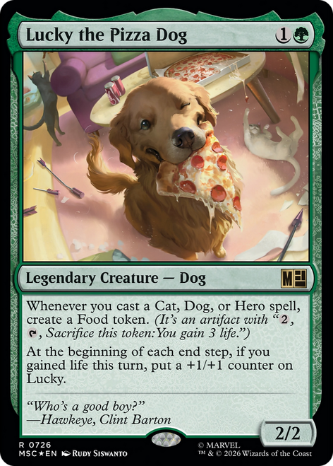 Lucky the Pizza Dog (Foil) | Marvel Super Heroes Commander、Magic: The Gathering、kayou