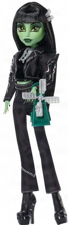 Monster High Universal Monsters Skullector Frankenstein 10.5-Inch Doll Black Clothes & Windmill Purse、ToyWiz、kayou